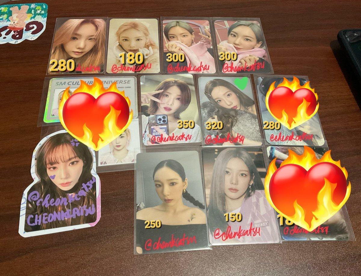 cheonkcatsu's tweet photo. MARKED = SOLD https://t.co/L2o0kRNQBH