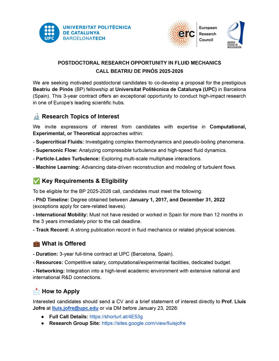 Multiscale Fluid Mechanics Lab - Lluís Jofre tweet media