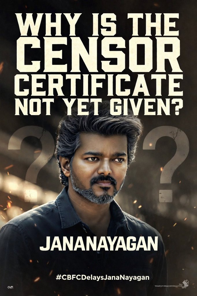 TST_Offcl's tweet photo. ஒரு திரைப்படத்தின் மீது அம்புட்டு பயமா ? ஏன் இந்த தாமதம்.

 #CBFCDelaysJanaNayagan https://t.co/UViqJubHov