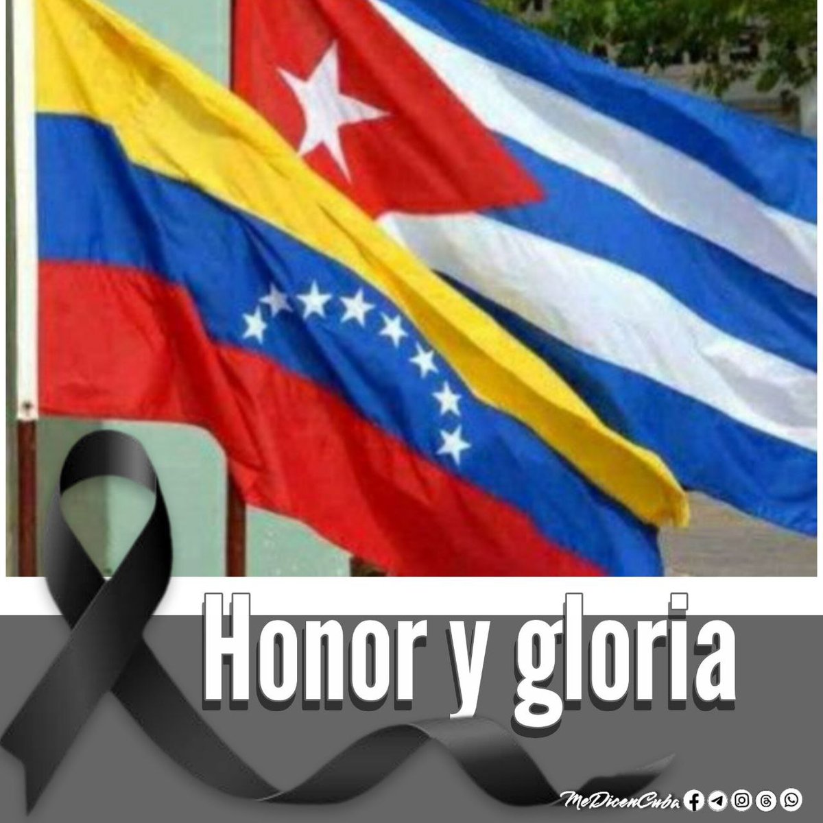 #HonorYGloria  a nuestros héroes, a nuestra gente, a la valentía, a la lealtad. #CubaHonra a nuestros caídos en combate.