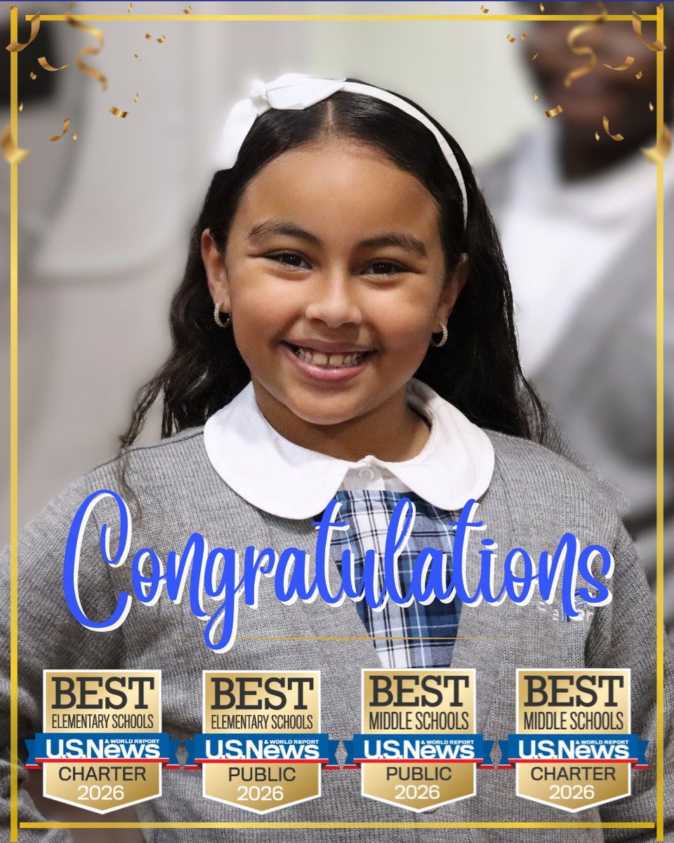 Congratulations to our schools earning honors in the latest U.S. News &amp; World Report educational rankings.

#bronxcharterschool #stamfordcharterschool #inspireexcellence