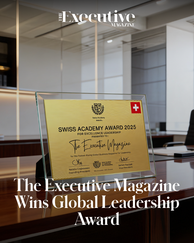 The Swiss Academy for Leadership and Sustainability (SALS) has announced that The Executive Magazine has been honoured with the award for 'The Fastest-Rising Global Business Magazine for Leadership'.