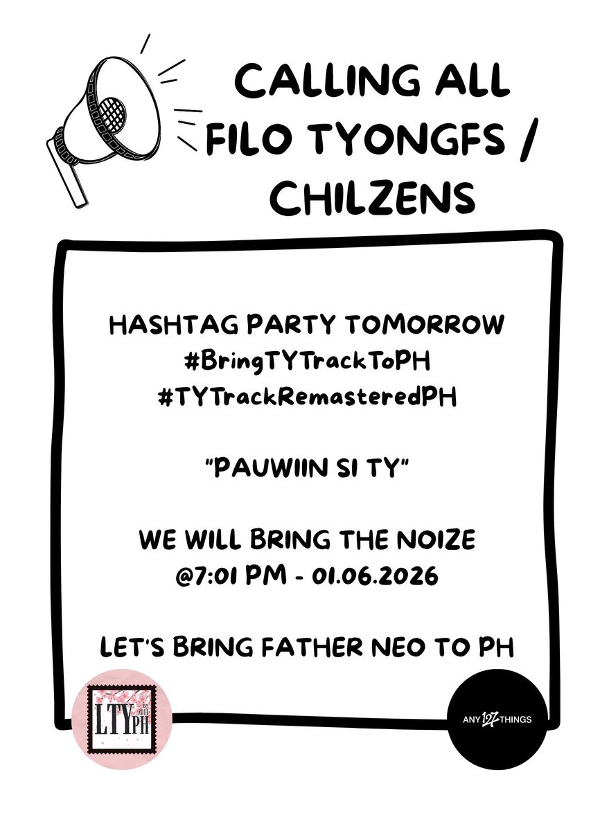PH Tyongfs and Chilzens don’t play 😎

In collaboration with <a href="/NCT_TAEYONGPH/">LEE TAEYONG PHILIPPINES 🌹</a>

We’re trending tomorrow until Father Neo notices the hashtag party 💚

We want NCT 127 Taeyong to PH NOW 🔥🔥🔥

Note: make sure NOT to use the hashtags before the hashtag party