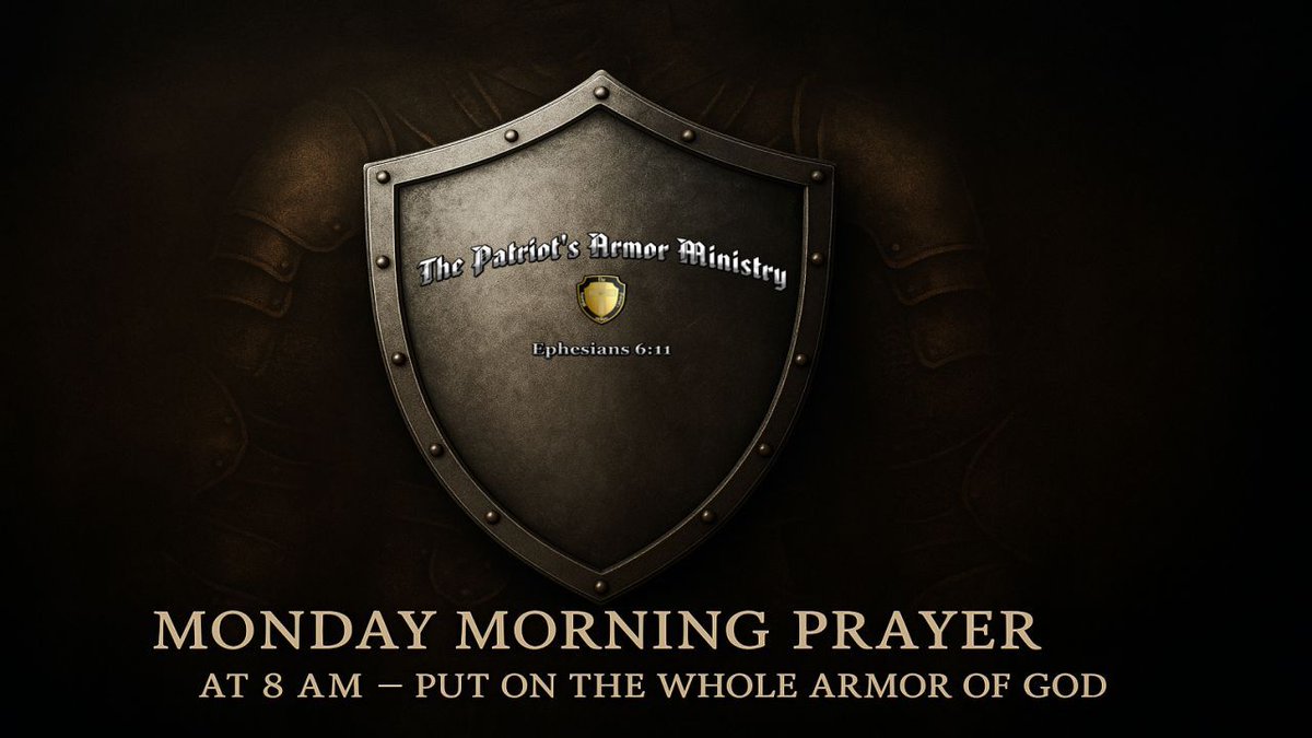 Good morning warriors in Christ. This week doesn’t need more hype, it needs more holiness. The enemy loves a distracted believer, but the Lord calls us to stand firm and stay sober-minded. Put on the whole armor of God and don’t walk out the door spiritually unguarded. Ephesians
