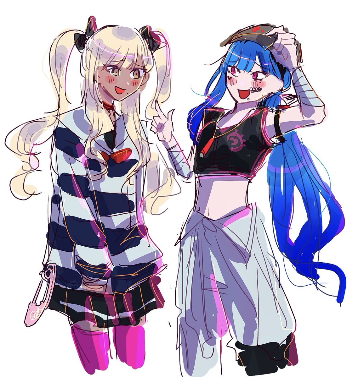 tar0majiomu's tweet image. 🍭と🔧の衣装交換（俺得）