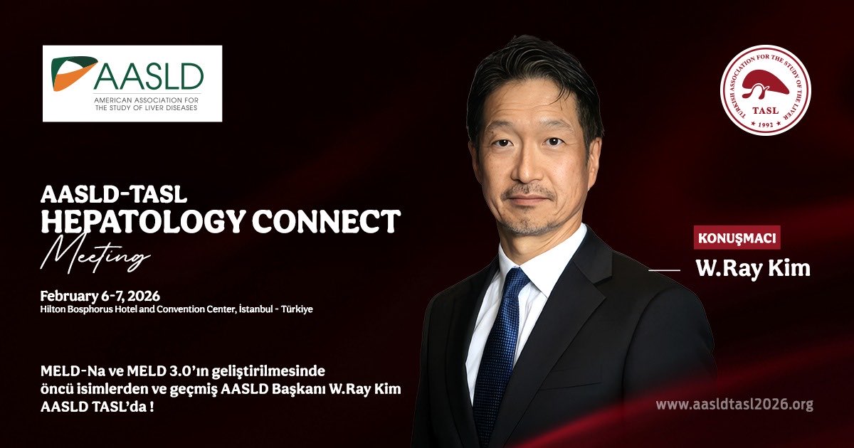 tkadorg's tweet image. AASLD TASL Hepatology Connect Meeting için geri sayım başladı!

MELD-Na ve MELD 3.0 skorlamalarının geliştirilmesinde öncü rol oynayan ve geçmiş AASLD Başkanı olan Dr. W. Ray Kim, en güncel gelişmeleri paylaşmak üzere aramızda olacak.