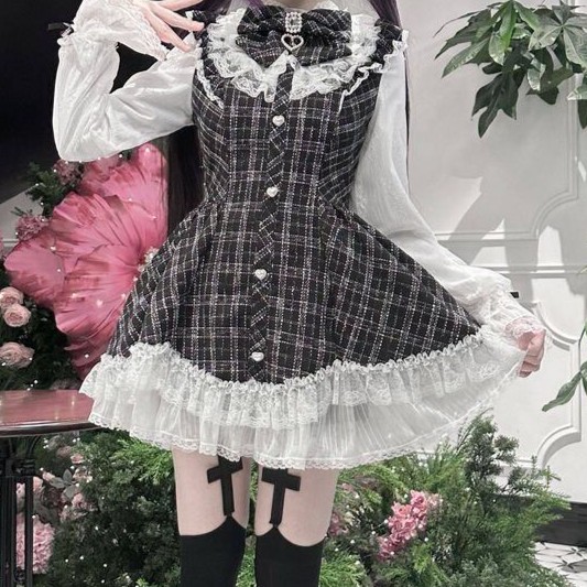 アイテムの詳細はこちらです❣ 地雷系フレンチガーリーチェック