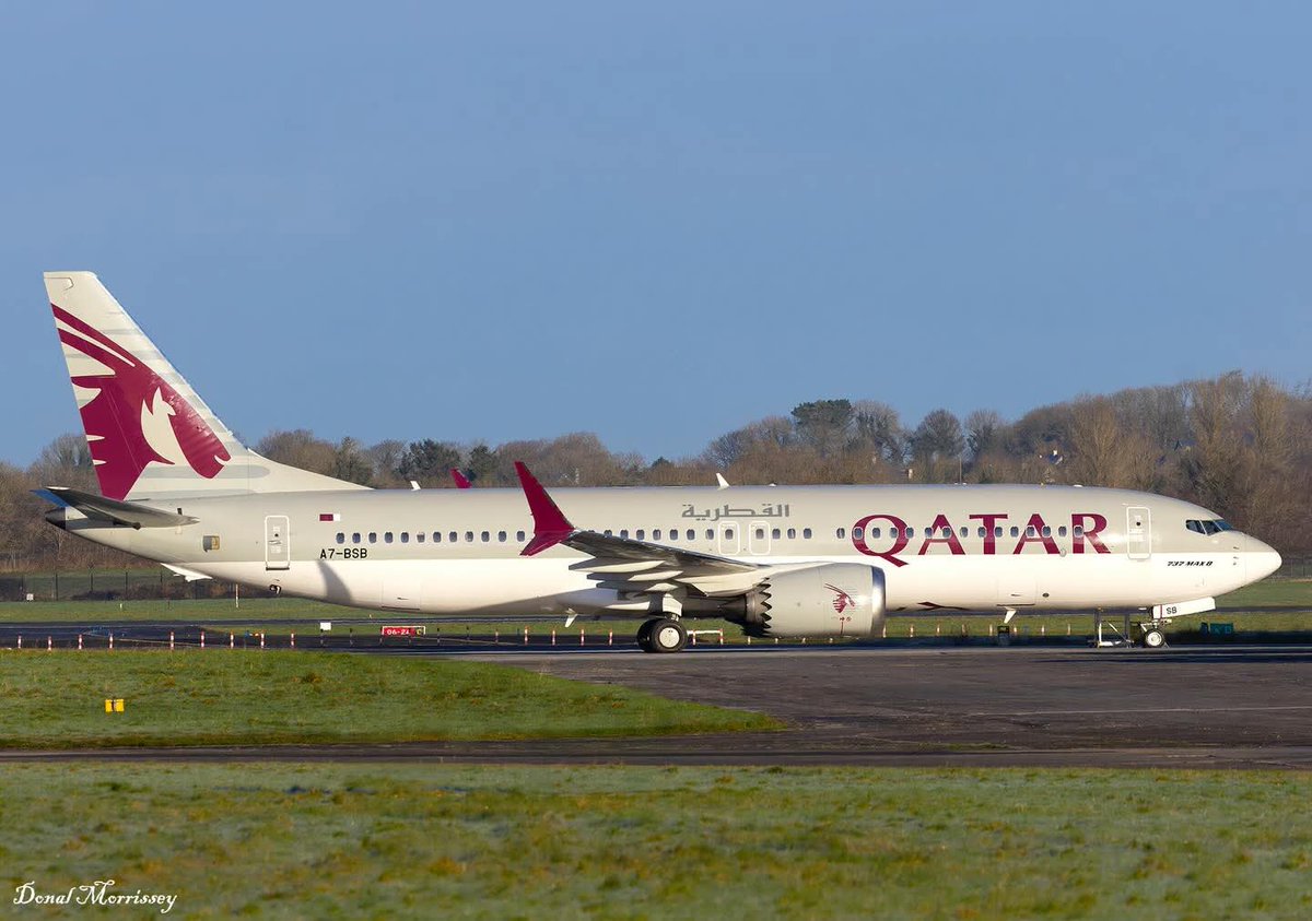 JMburano51341's tweet photo. bonjour Shannon ! Prochain Royal Air Maroc B737 MAX arrivé de Doha ensoleillé avant peinture pour porter la livrée marocaine

Photo de Donal Morissey

#royalairmaroc #aviation #maroc #morocco #qatarairways https://t.co/iPzWKsBo2m