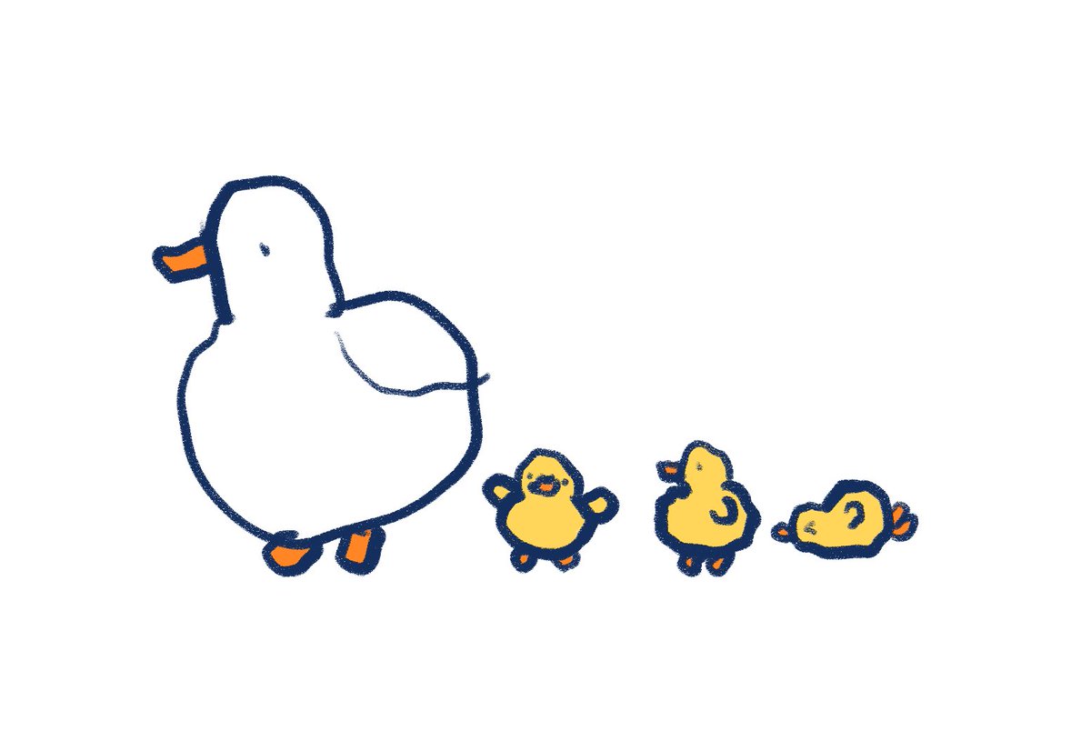 #오리연못_리퀘
왼손으로 그린 오리가족이에요
spin-spin.com/post/695bb7772…