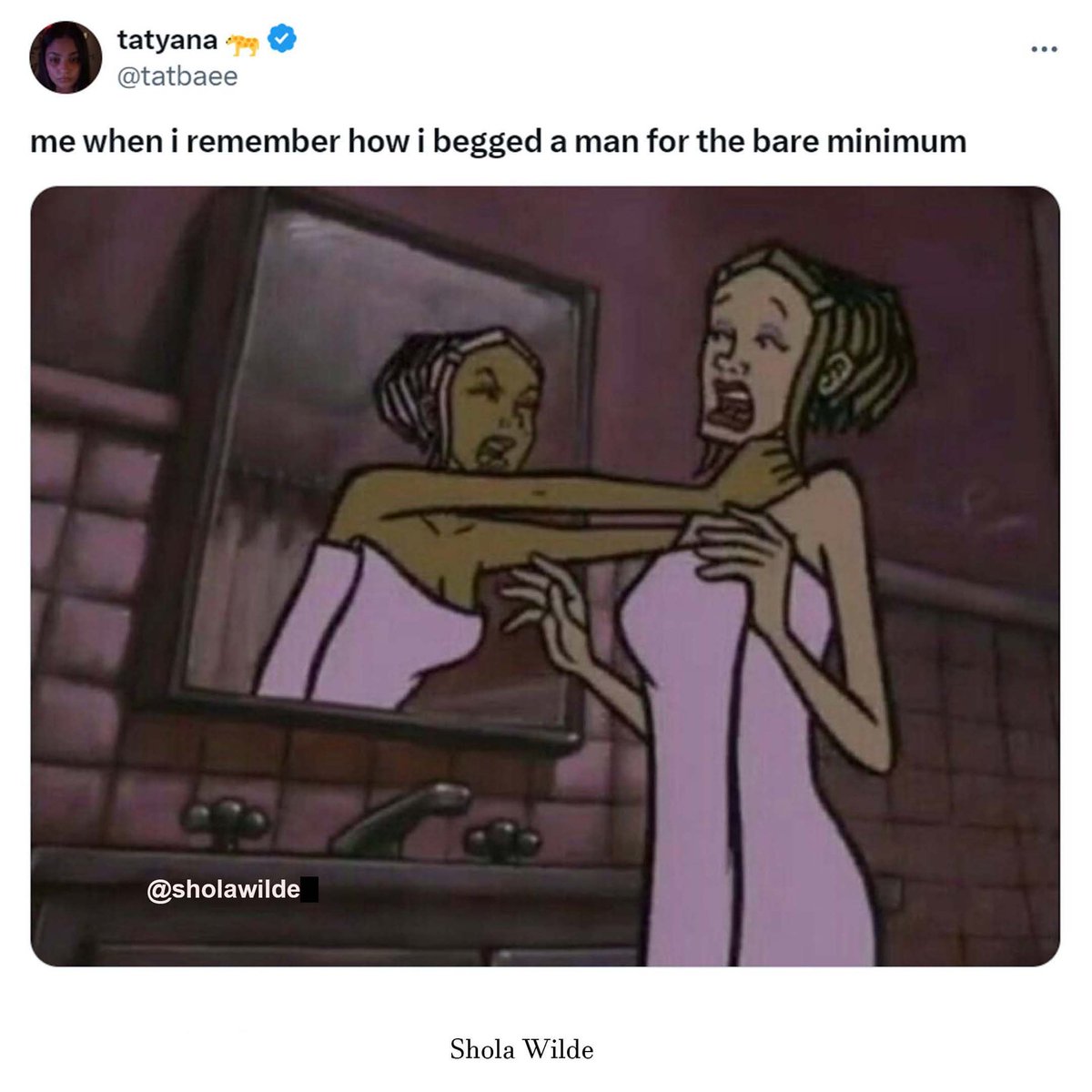 SholaWilde's tweet image. #bareminimum