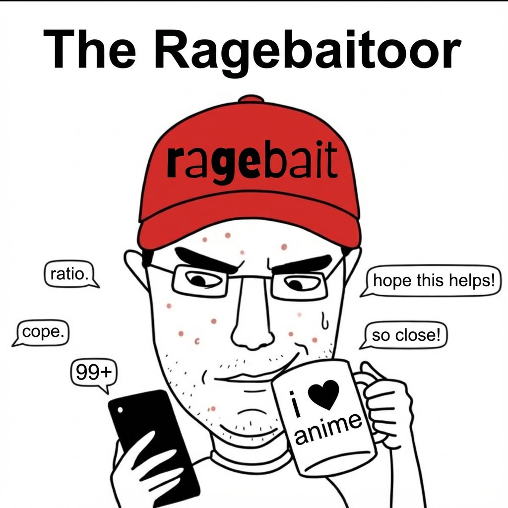 layincable's tweet image. The $Ragebaitoor isn't a troll. He's a day job.

He wakes up empty, grabs a take he doesn't believe, and posts it like a brick through your window.

Then he plays innocent in the replies, spamming the same 4 lines until you start writing essays.

He doesn't want to win. He wants…