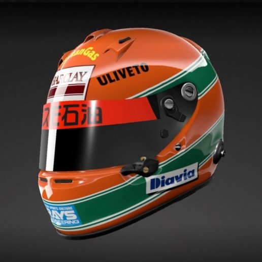 1993年の日本GP仕様のエディ・アーバインのヘルメット作ったぜ。 普通