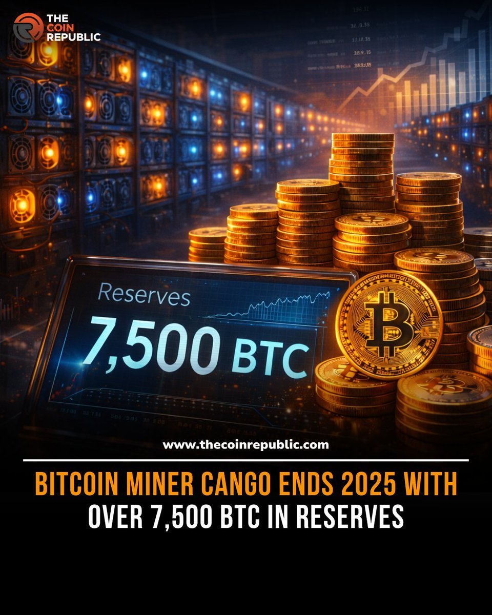 Cango Inc. boosted Bitcoin output in December, producing 569 BTC, up from  November, pushing total holdings above 7,500 BTC. The NYSE-listed miner  closed 2025 with stable operations and steady hashrate deployment. ⛏️📈