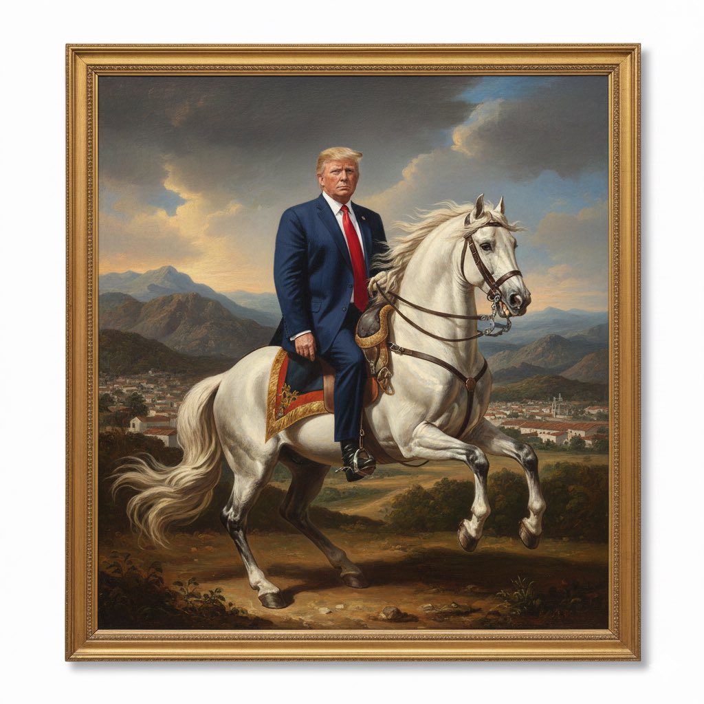 ADVBrunoW's tweet photo. O quadro que vai estar na Venezuela agora 😂

Trump Nicolás Maduro Estados Unidos Venezuela https://t.co/hz02EFUhB1