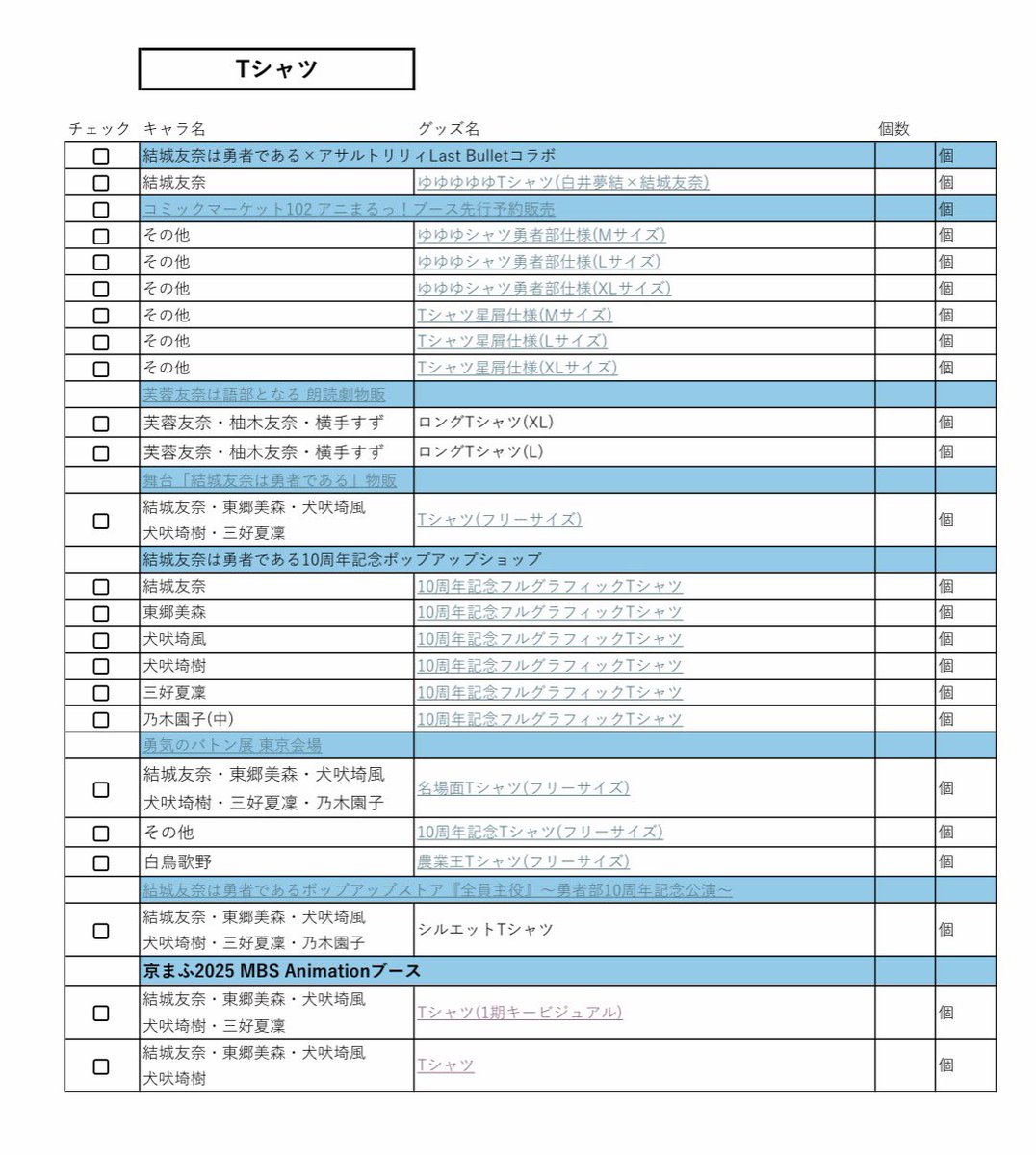 ゆゆゆゆーんさま確認ページ♡ ゆゆゆ