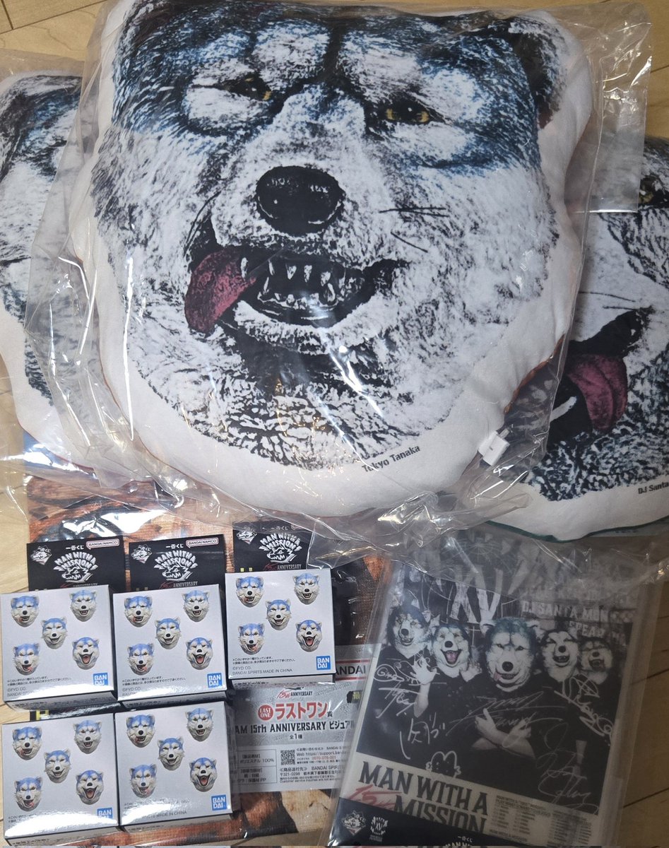 マンウィズ一番くじ MAN WITH ラストワン フェイスマグネット他 全18点