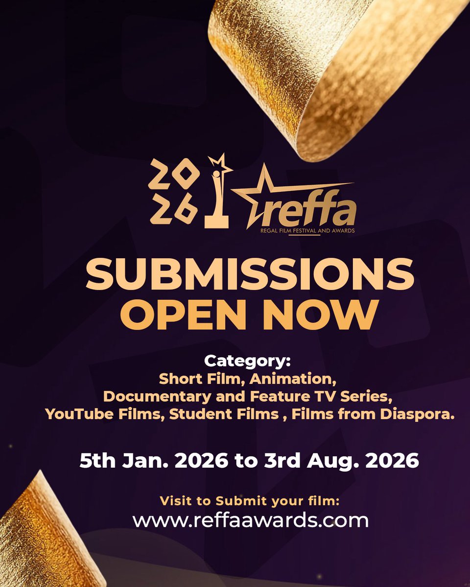 Submissions are officially OPEN!
REFFA 2026 is calling filmmakers from around the world ! 
Submit your film now at filmfreeway.com/REFFAAWARDS

#reffa #reffa2026 #reffaawards #submission #film