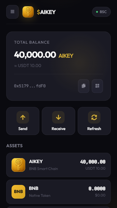 AiKeyDigital's tweet photo. Wallet-first is not a trend.
It’s a design choice.

AIKEY Wallet connects
apps, users, and on-chain value.

This is where $AIKEY lives.
Wallet-first is not a trend.
It’s a design choice.
https://t.co/60jXuoHPLf

#AIKEY
#Web3Wallet
#UtilityToken https://t.co/Yx1Rvj9LcG