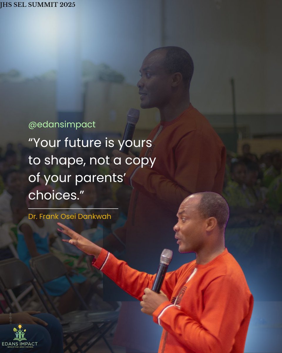 edansimpact's tweet photo. Your future is not inherited.
It is created.

JHS SEL Summit 2025. https://t.co/ZHJZVvb35V