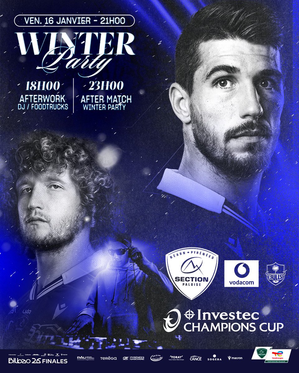 🏉 𝑺𝒆𝒄𝒕𝒊𝒐𝒏-𝑩𝒖𝒍𝒍𝒔 : Le Hameau en mode 𝑾𝒊𝒏𝒕𝒆𝒓 𝑷𝒂𝒓𝒕𝒚 ❄️

Vivez la soirée organisée avec le 𝐋𝐮𝐳 𝐖𝐢𝐧𝐭𝐞𝐫 𝐅𝐞𝐬𝐭𝐢𝐯𝐚𝐥 : Afterwork &amp; Winter Party pour célébrer ensemble la nouvelle année 🙌

📆 Vendredi 16 janvier à 21h00
🏟️ Ouverture des portes à
