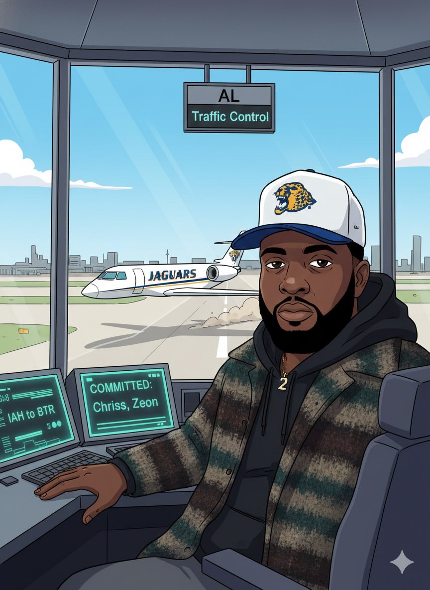 taylormadeque_'s tweet photo. BREAKING NEWS: Jet from Houstonโs IAH lands in Baton Rouge as former Houston/ULL and Baton Rouge native QB Zeon Chriss-Gremillion has committed to Marshall Faulk and the Southern University Jaguars. ๐ฌ ๐ ๐ @zeonchriss
#ALTrafficControl #GeauxJags #GeauxGeauxJags #GoGoOffense https://t.co/cAtd9haPxQ