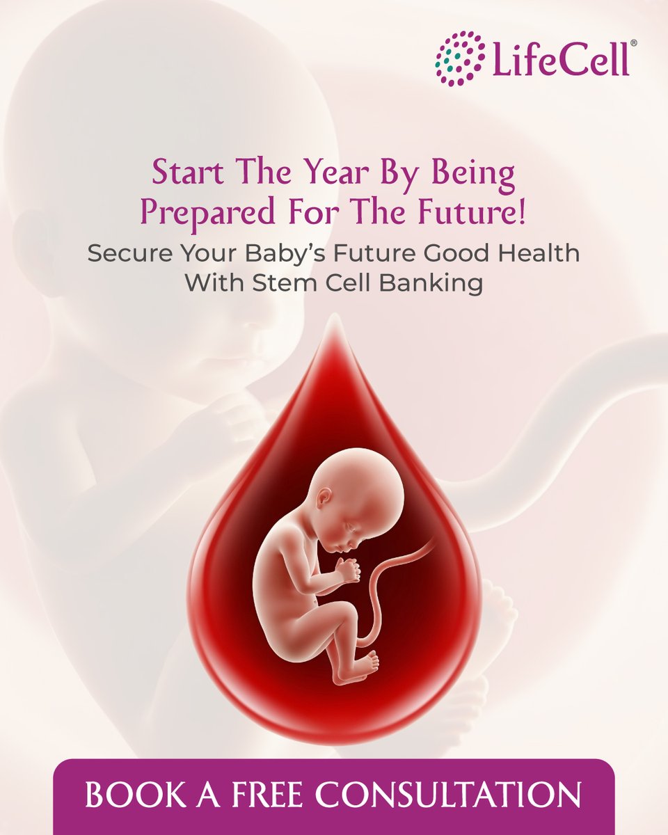 This New Year, make choices that care for you today and protect your baby’s tomorrow. From daily #health habits to planning, every small decision matters.
Stem cell banking is a one-time opportunity at birth. Secure your baby’s future today!
Book a free consultation now!