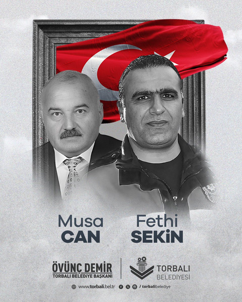 5 Ocak 2017 tarihinde İzmir Adliyesi önünde meydana gelen hain terör saldırısını engellemek için canı pahasına mücadele eden kahraman polis memurumuz Fethi Sekin ve bu saldırıda şehit olan mübaşir Musa Can’ı saygı, rahmet ve minnetle anıyoruz. Ruhları şad olsun. 🇹🇷