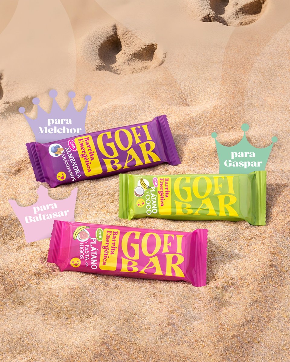 Este 6 de enero, sorprende a los Reyes Magos con energía de verdad 

🎁Melchor: Barrita de Gofio con almendra y arándanos
🎁Gaspar: Gofio, plátano y coco
🎁Baltasar: Gofio e higo

No olvides dejarlas junto al agua para los camellos 🐪

La noche mágica también necesita energía👑✨