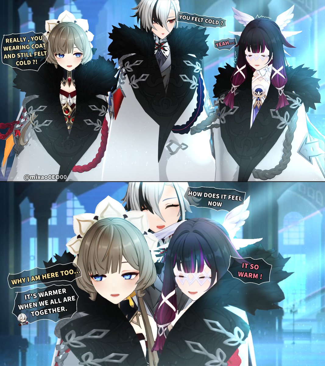 mixaoCEO00's tweet image. way to Heating with Wives
#Columbina #Arlecchino #Sandrone #Arlesandbina