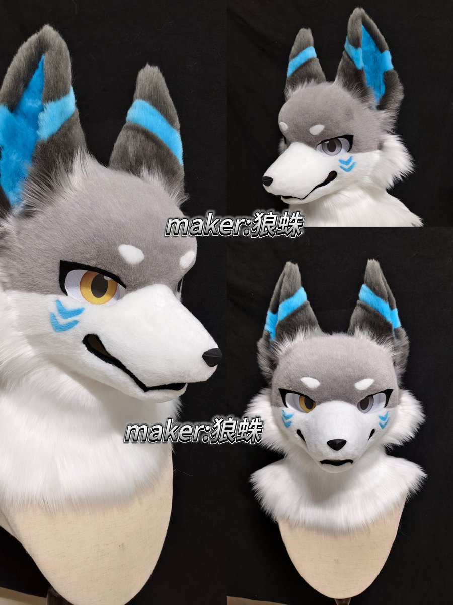 Just the hair left to finish
#fursuitmaker #Commission