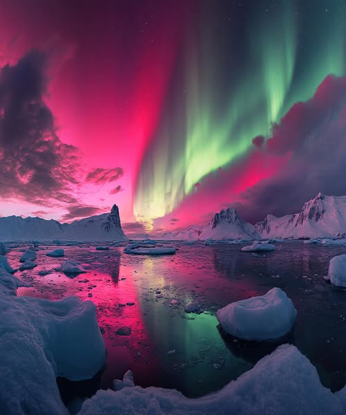 Magical moments under the Aurora 💚