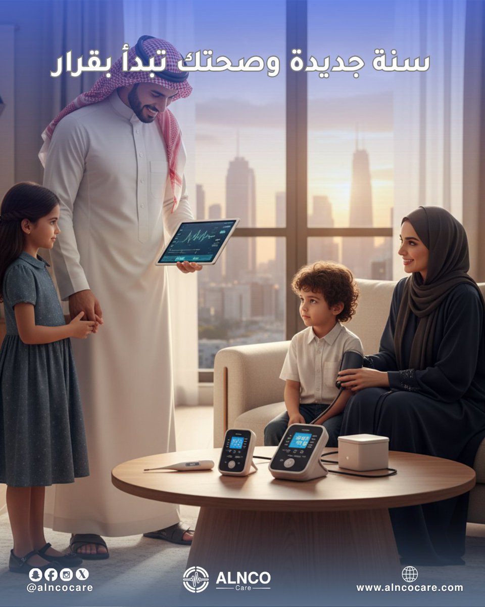 alncocare's tweet photo. ✨مع بداية سنة جديدة تبدأ فرصة جديدة للاهتمام بصحتك وصحة من تحب.

✨ابدأ سنتك بقرار ذكي، صحتك أولاً.

📩 تابعنا وكن أقرب لصحتك.

📌 تواصل معنا
📱+966566951945

أو عبر الموقع:
🔗 https://t.co/WG9WeVwZv9

🩺💪 الصحة جوهر الحياة

#النكو_كير #بداية_سنة #صحة_أفضل
#AlncoCare https://t.co/8TJYsJVXzo