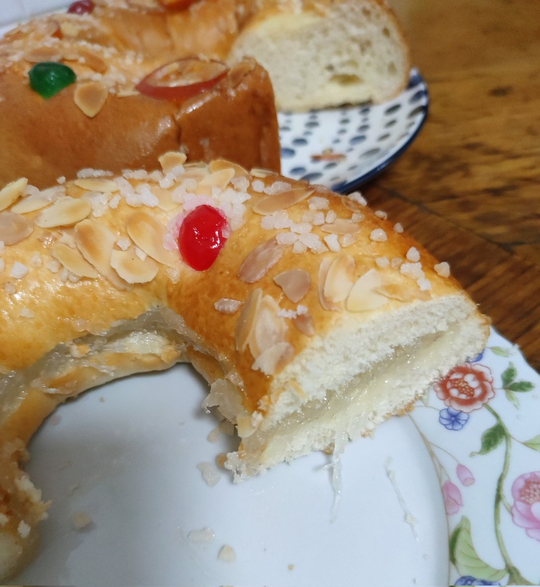 Rizando el rizo.
Roscón con cabello de ángel.
🤤🤤🤤🤤