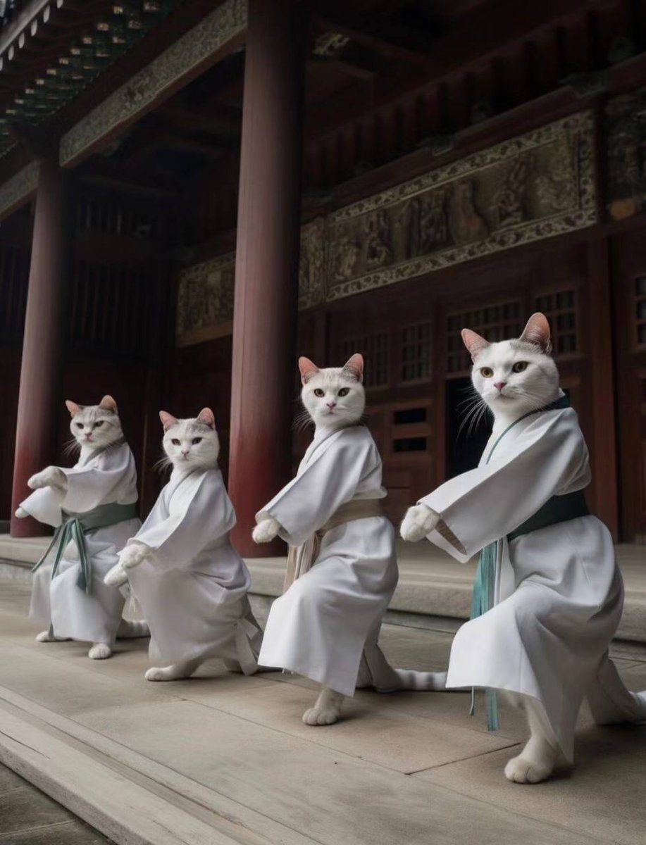Nadiyadjo's tweet photo. A cat that knows martial arts https://t.co/DDwixmQAH3