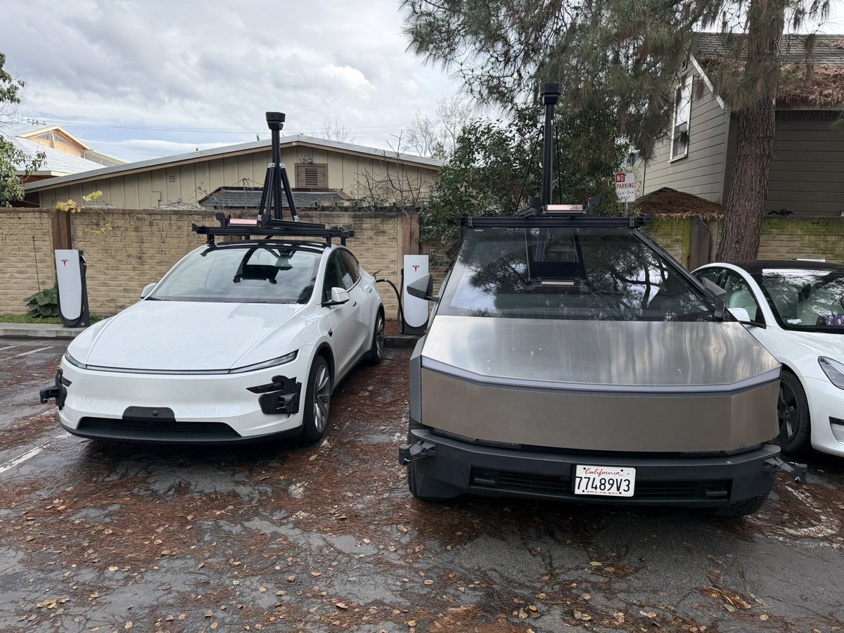 SawyerMerritt's tweet image. I wonder whether the new camera hardware on these Tesla engineering validation vehicles is only for validation, or if they’re also testing potential additional camera locations for future vehicles, or possibly testing Banish?