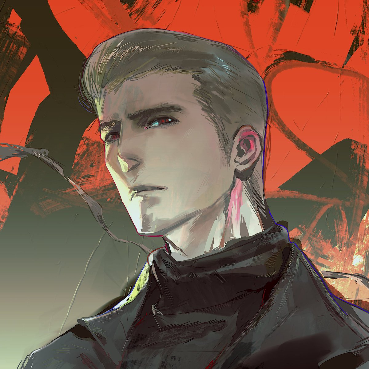 SAMI_0618's tweet image. Wesker staring down your feed #REBHFun #AlbertWesker