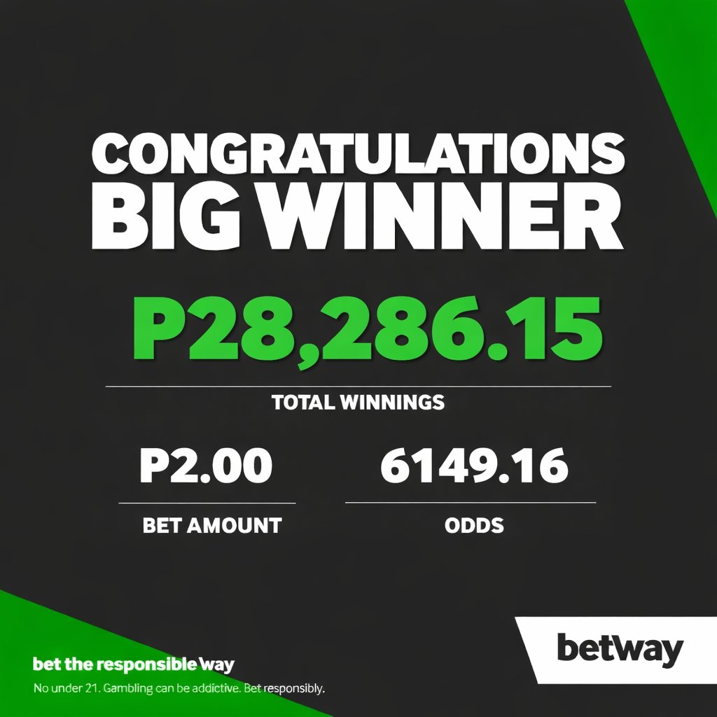 Congratulations to our Big Winner! 
#bigwinner #betway