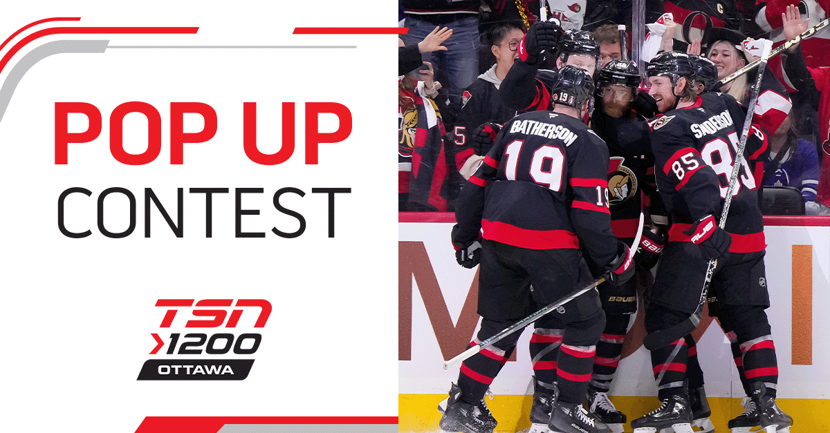 🚨 POP-UP Contest! 🚨

We have a 4-pack of tickets for tonight's (Jan 5) SENS game up for grabs! (vs Red Wings at <a href="/CdnTireCtr/">Canadian Tire Centre</a>)

For your chance to win:
➡️ Follow <a href="/TSN1200/">TSN 1200 Ottawa</a>
➡️ RT this post

Contest closes at 3PM
Winner will be notified by DM by this official <a href="/TSN1200/">TSN 1200 Ottawa</a> account.