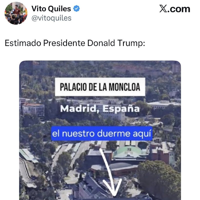 JulianMaciasT's tweet image. Fran Rivera no fue el único que pidió a Trump bombardear España y secuestrar al presidente del gobierno. Hazte Oír y sus dos financiados Negre y Vito Quiles insinuaron lo mismo.
Podrían cometer delito por el artículo 581 del Código Penal con pena de prisión de 15 a 20 años.