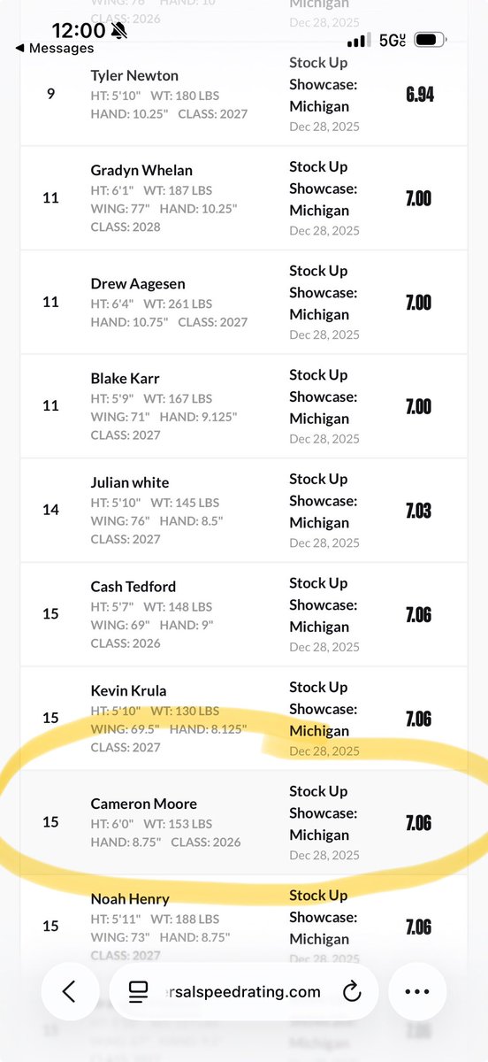 Cameron Moore 2026 WR tweet media