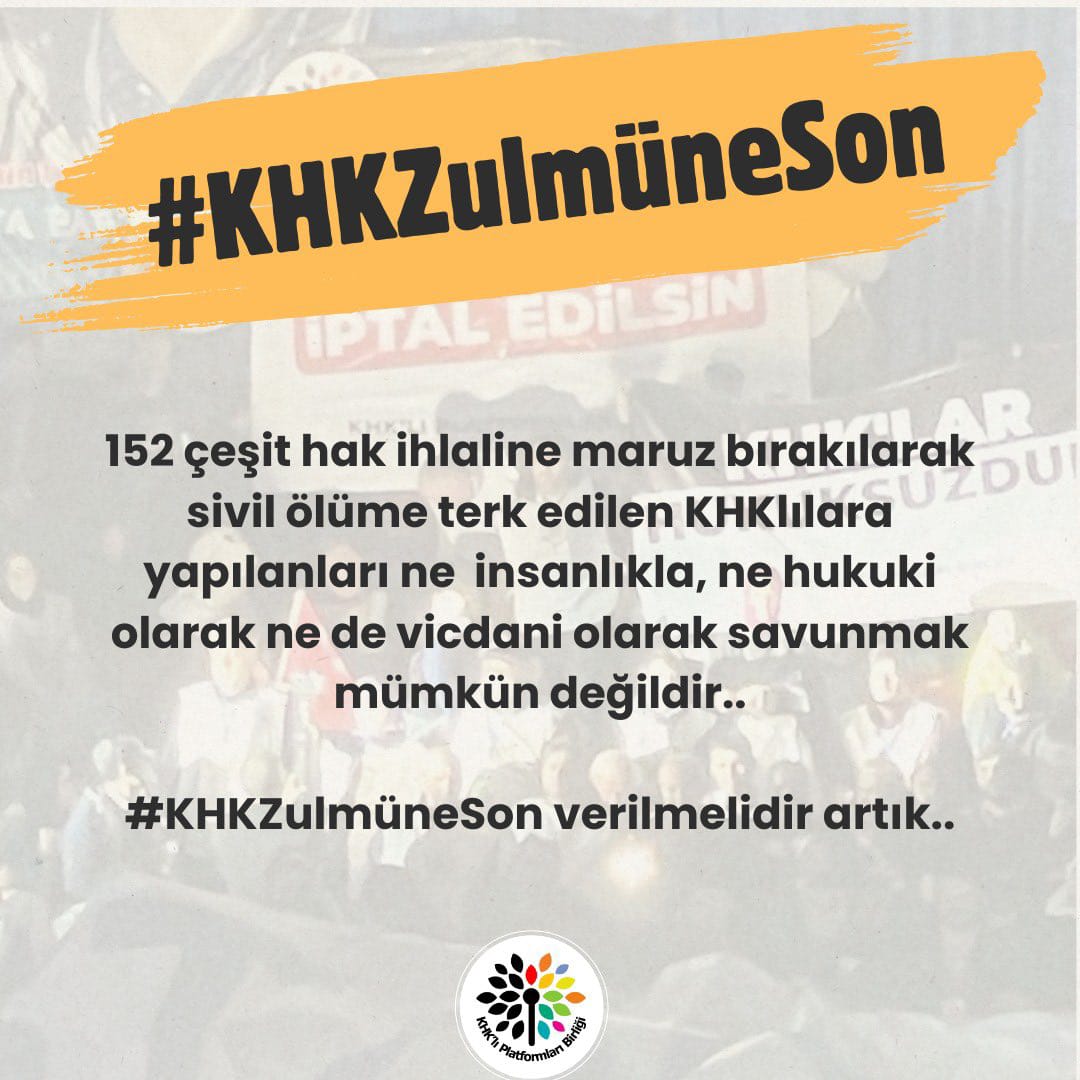Hukukun sustuğu yerde adalet işlemez. 

KHK’larla ihlal edilen temel haklar karşısında güçlü, ortak ve kararlı bir duruş sergilemek; yalnızca hukukçuların değil, adalet ve özgürlük talep eden tüm toplumun ortak sorumluluğudur.
<a href="/barolar/">Türkiye Barolar Birliği</a>

#KHKZulmüneSon