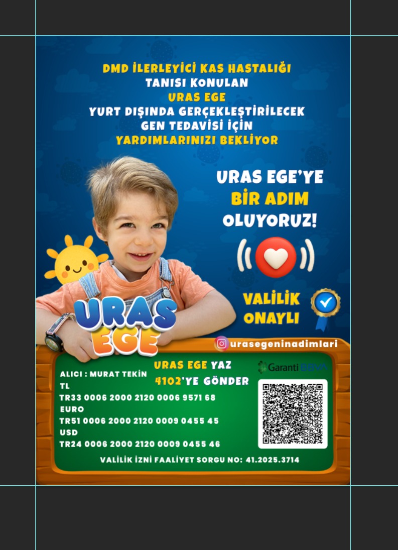 Yavrumuza hepbirlikte yardım edelim, Uras Ege nin 1 adımı hepimizin umudu için #UrasEgeyeBirAdımOl