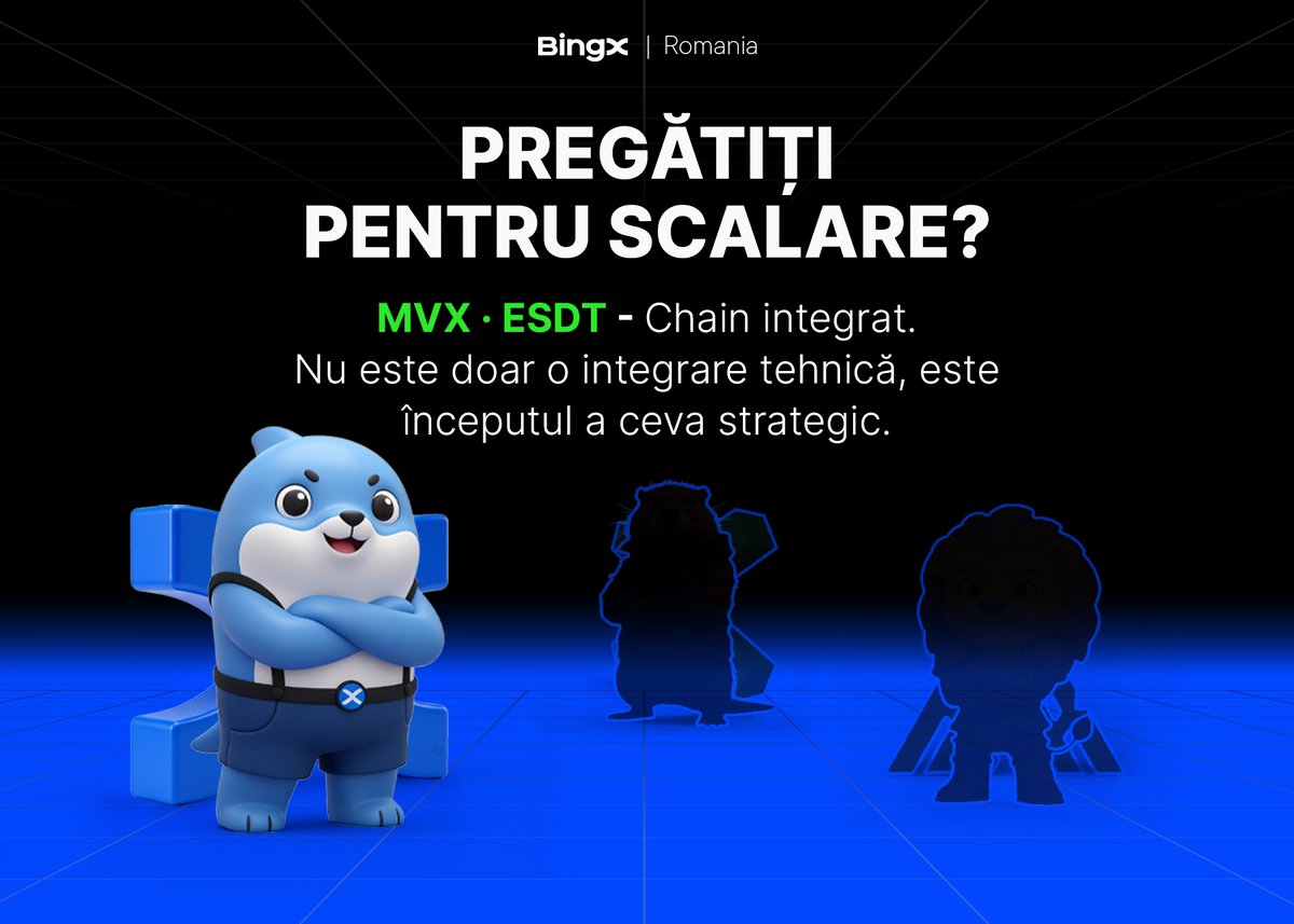 BingXRomania's tweet image. 🔗 Integrarea MVX/ESDT este completă.

Am finalizat cu succes procesul de integrare și auditul de securitate, iar totul este pregătit pentru chain-ul MVX (ESDT). ✅

Integrarea a fost finalizată, verificările de securitate au fost trecute cu succes, iar chain-ul MVX este gata de…