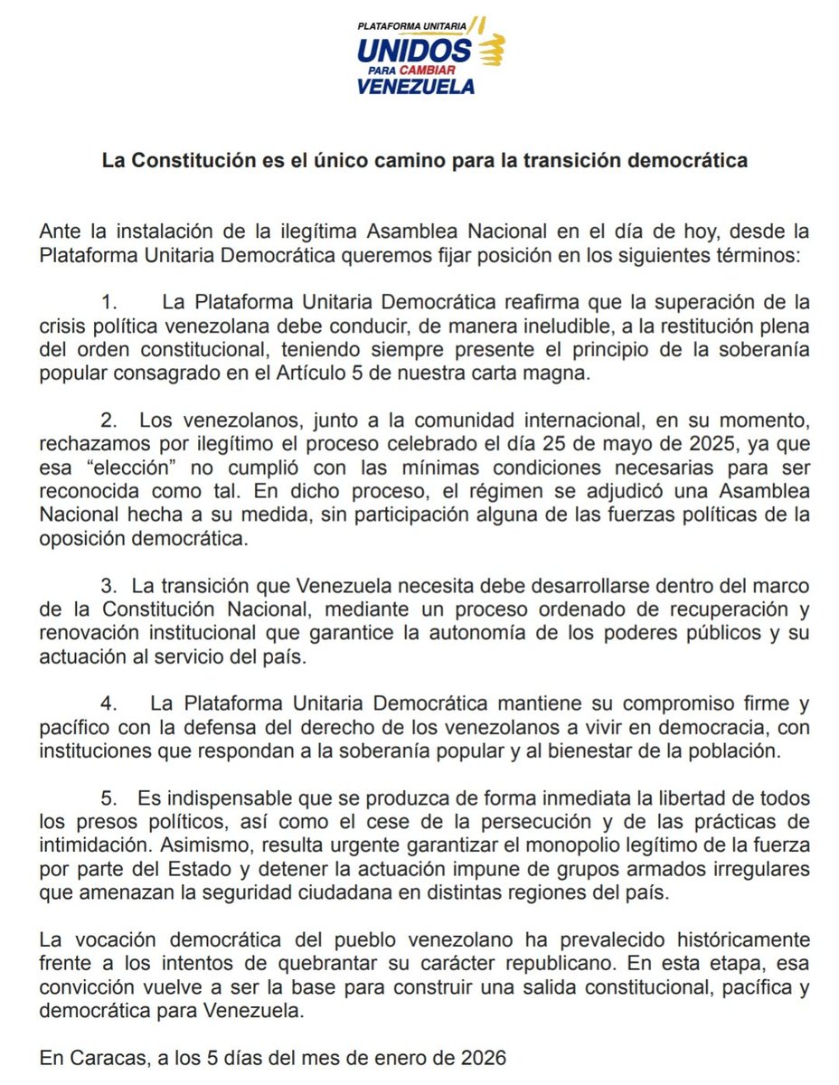 Unidad Venezuela tweet media