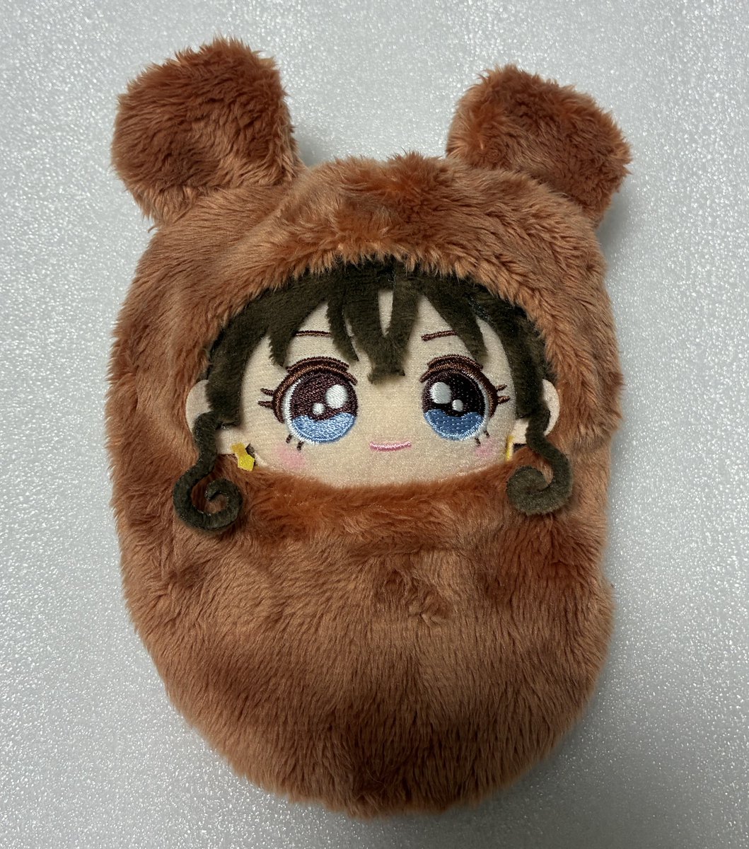 🐻さんお包みできたー！(お耳長め70%) モコモコで可愛いねぇ
