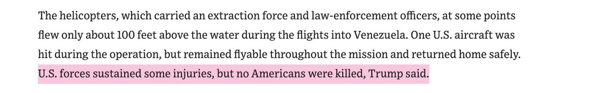 NathanJRobinson's tweet image. Incredibly, the Wall Street Journal article about the attack on Venezuela doesn't even mention that the US killed 80 people, only noting that no Americans were killed. The lives of non-Americans are considered so worthless as to not even need mentioning.