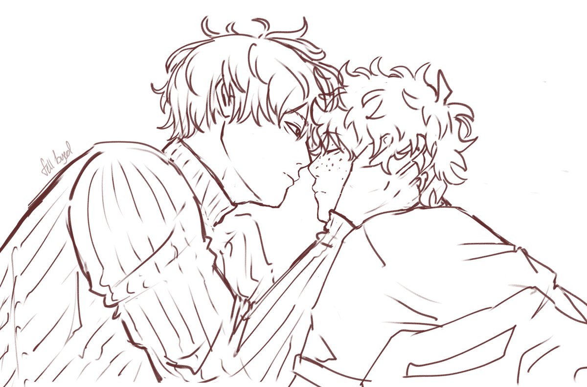 fellbyeol's tweet image. ran out of time to color it but take the wip