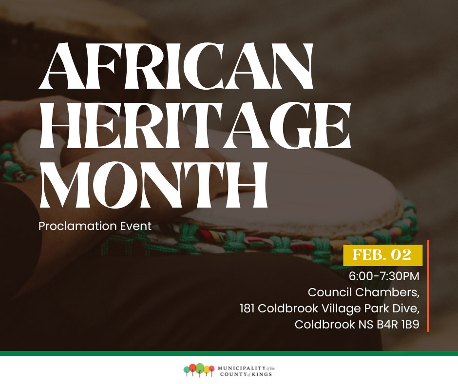 Save the date: Join us for the Municipality’s annual African Heritage Month Launch Monday, Feb. 2, at 6 p.m.
We will come together to reflect on, and celebrate, the 2026 provincial theme: “Strength in Unity: Moving Forward with Purpose, Power, and Progress.”