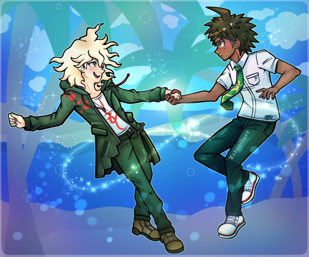 JustZuru's tweet image. Komahina for the soul 🍀🍊
#sdr2 #danganronpa #komahina