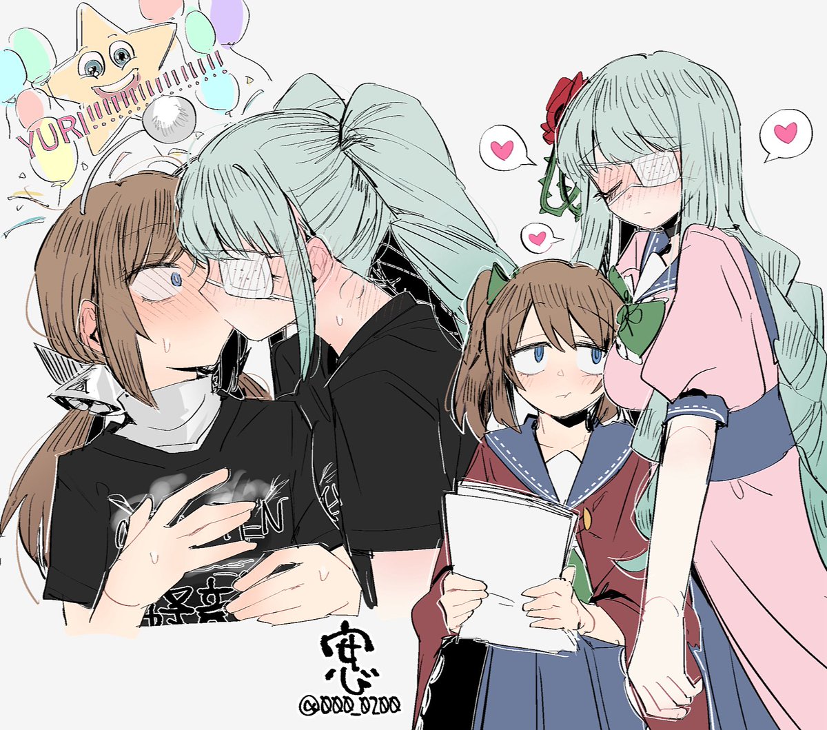 이게 백합이 아니라고? 이게 백합이 아니라고?!!?!
#悪いが私は百合じゃない